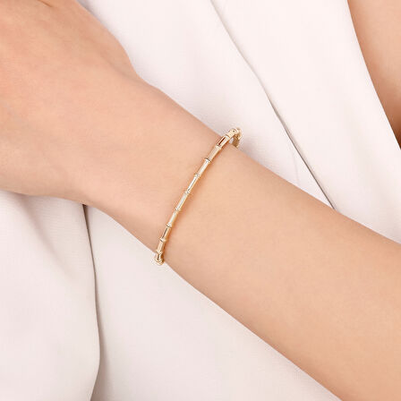 Altın Tasarım Kelepçe - 14K - 7.65gr