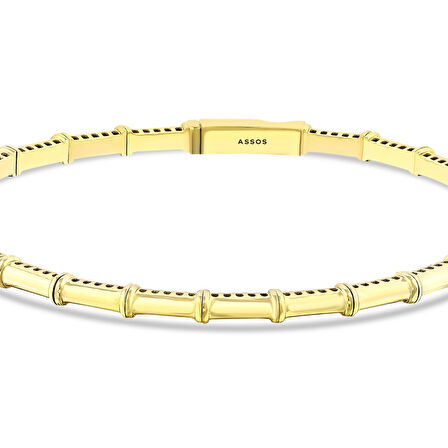 Altın Tasarım Kelepçe - 14K - 7.65gr