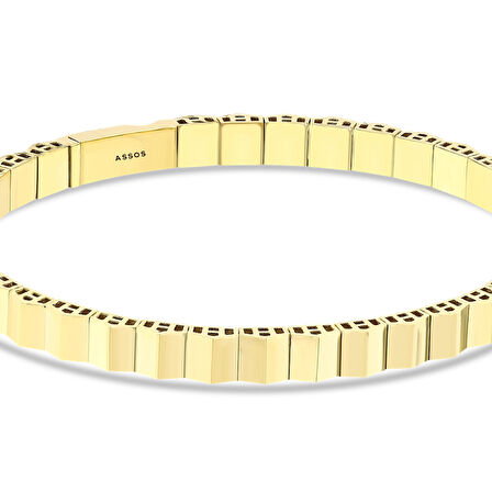 Altın Tasarım Kelepçe - 14K - 8.77gr