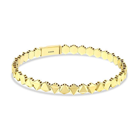 Altın Tasarım Kelepçe - 14K - 8.37gr