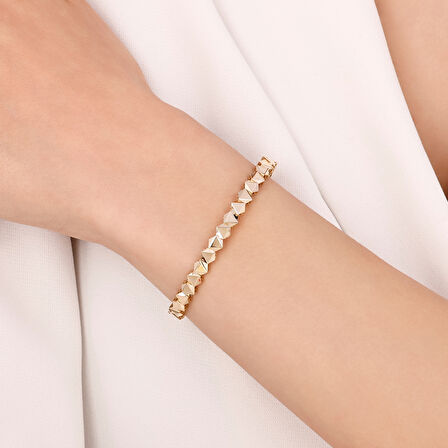 Altın Tasarım Kelepçe - 14K - 8.37gr