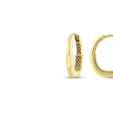 Altın Halka Küpe - 14K - 2.00gr