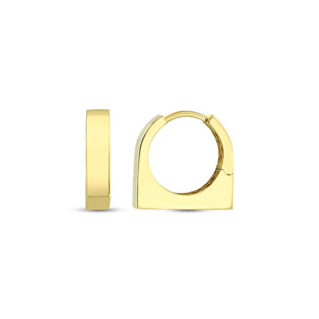 Tasarım Altın Küpe - 14K - 2.82gr