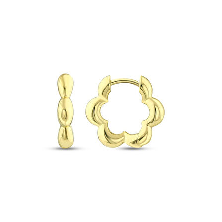 Tasarım Altın Küpe - 14K - 2.74gr
