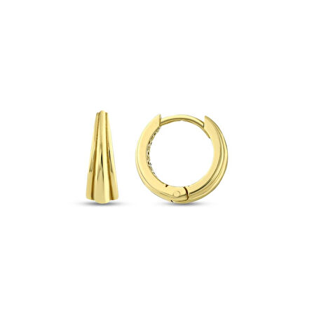 Altın Halka Küpe - 14K - 2.18gr