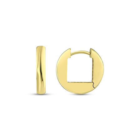 Altın Halka Küpe - 14K - 3.12gr