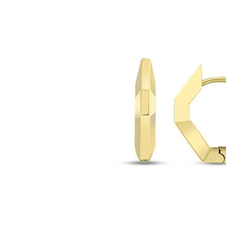 Tasarım Altın Küpe - 14K - 2.85gr