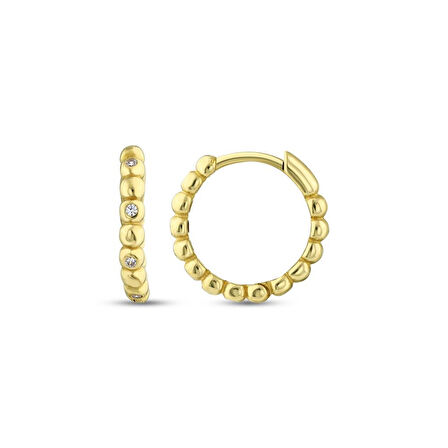 Altın Halka Küpe - 14K - 1.60gr