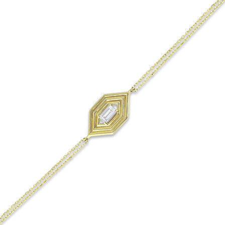 Tasarım Altın Bileklik - 14K - 2.09gr