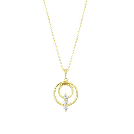 Tasarım Altın Kolye - 14K - 2.04gr