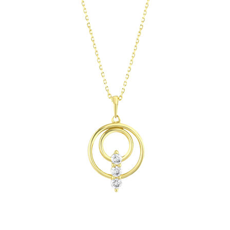 Tasarım Altın Kolye - 14K - 2.04gr