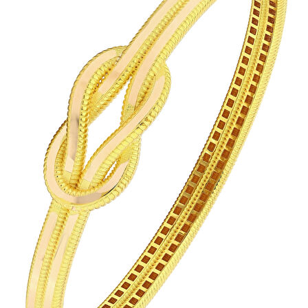 Altın Tasarım Kelepçe - 14K