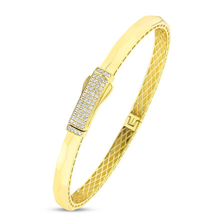Tasarım Altın Kelepçe - 14K - 10.31gr