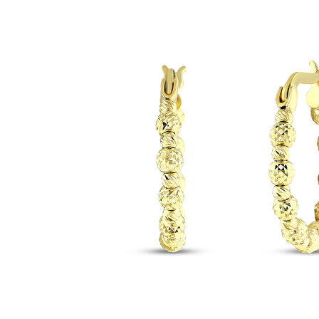 Dorika Toplu Altın Halka Küpe - 14K - 2.93gr