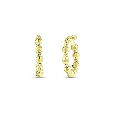 Dorika Toplu Altın Halka Küpe - 14K - 3.28gr