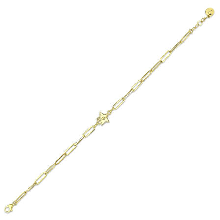 Yıldız Figürlü Tasarım Altın Bileklik - 14K