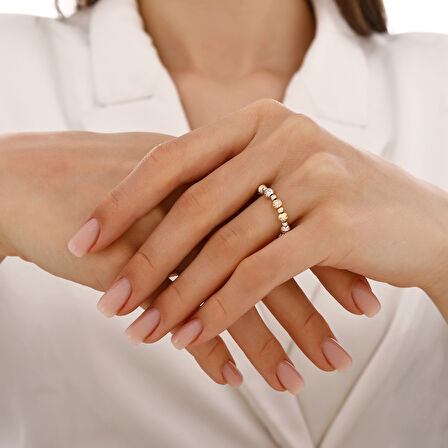 Altın Tasarım Yüzük - 14K