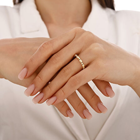 Altın Tasarım Yüzük - 14K