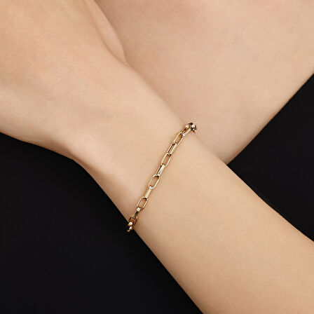 Altın Zincir Bileklik - 14K - 3.25gr