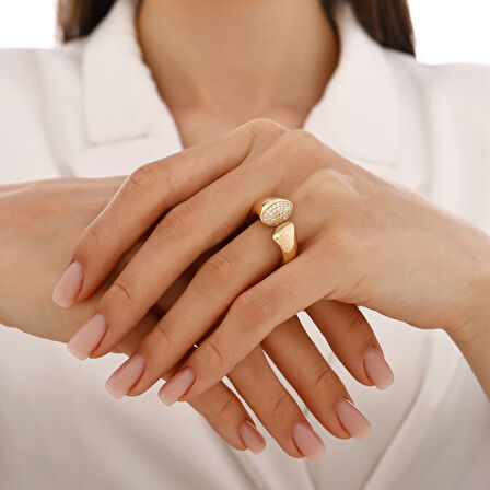 Altın Tasarım Yüzük - 14K