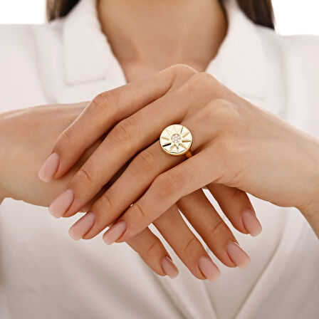 Altın Tasarım Yüzük - 14K