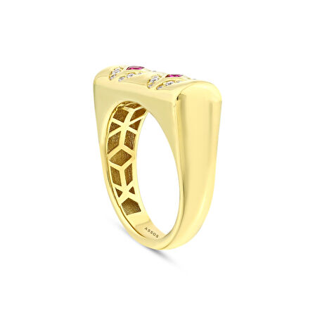 Altın Tasarım Yüzük - 14K