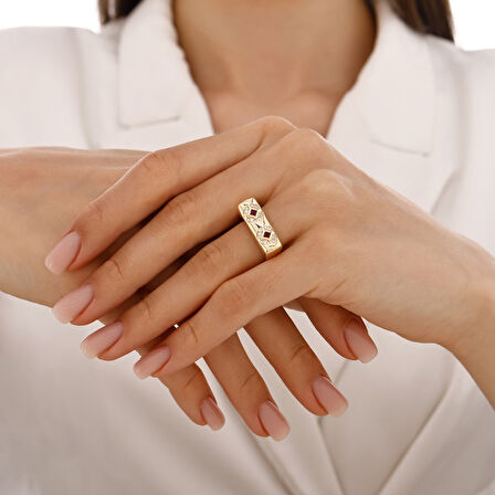 Altın Tasarım Yüzük - 14K