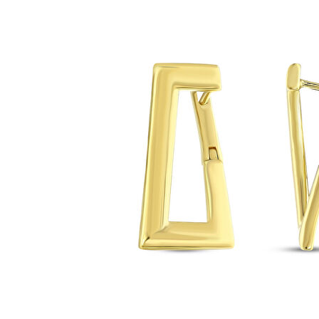 Altın Tasarım Küpe - 14K