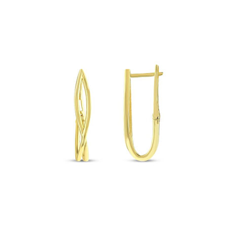 Tasarım Altın Küpe - 14K - 3.65gr