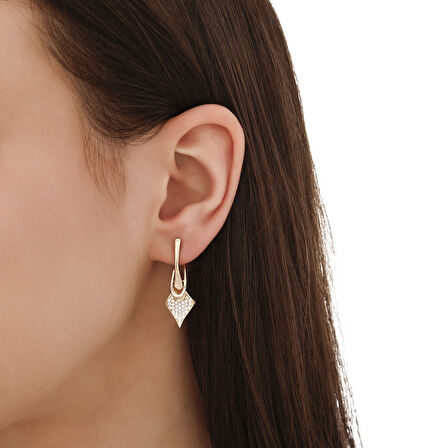 Tasarım Altın Küpe - 14K - 4.23gr