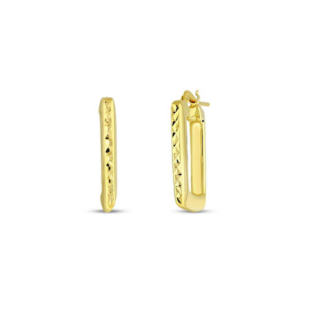 Tasarım Altın Küpe - 14K - 2.23gr