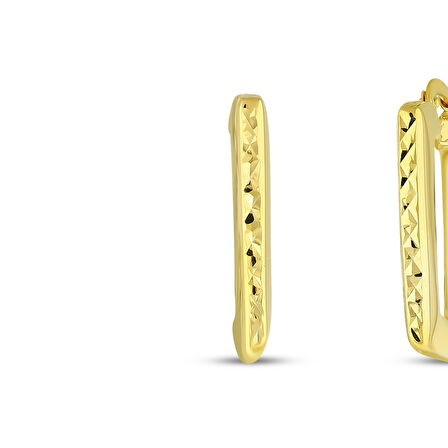 Tasarım Altın Küpe - 14K - 2.23gr