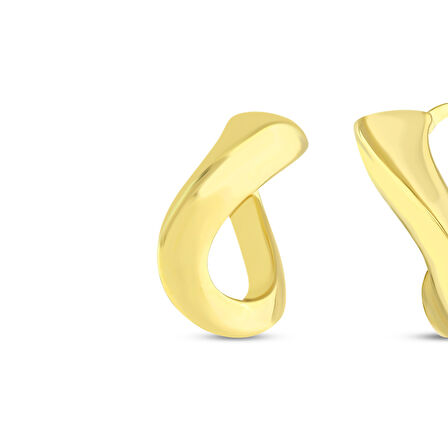 Tasarım Altın Küpe - 14K - 2.67gr