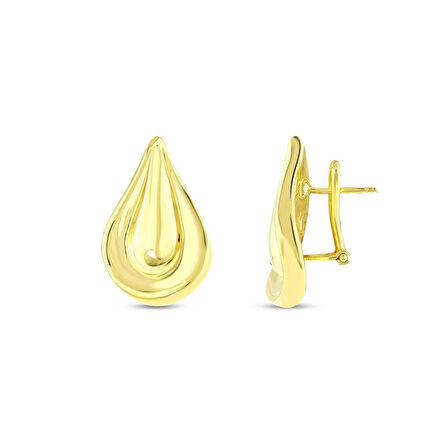 Tasarım Altın Küpe - 14K - 5.00gr