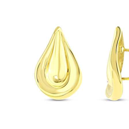 Tasarım Altın Küpe - 14K - 5.00gr