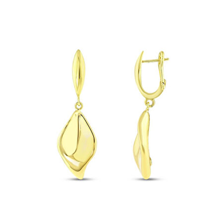 Tasarım Altın Küpe - 14K - 5.00gr