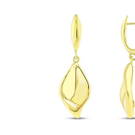 Tasarım Altın Küpe - 14K - 5.00gr