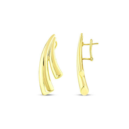 Tasarım Altın Küpe - 14K - 6.05gr