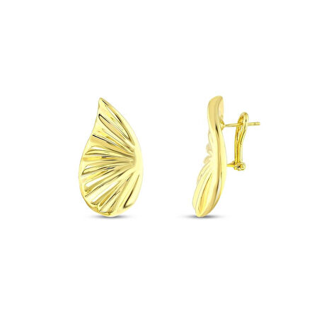 Tasarım Altın Küpe - 14K - 6.08gr
