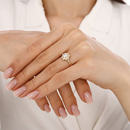 Altın Tektaş Yüzük - 14K