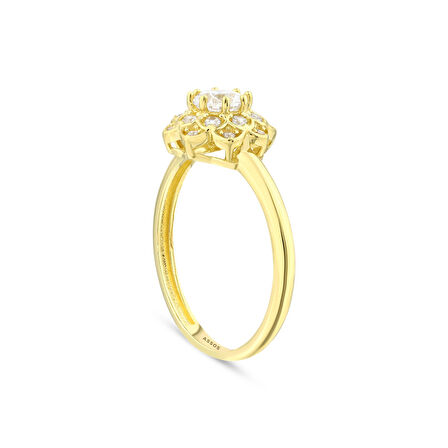 Altın Tektaş Yüzük - 14K