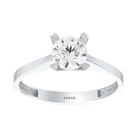 Altın Tektaş Yüzük - 14K - 2.30gr