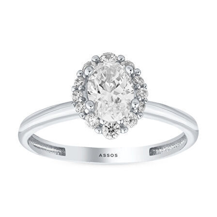 Taşlı Altın Yüzük - 14K - 2.36gr