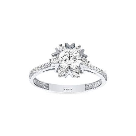 Altın Tektaş Yüzük - 14K - 2.75gr