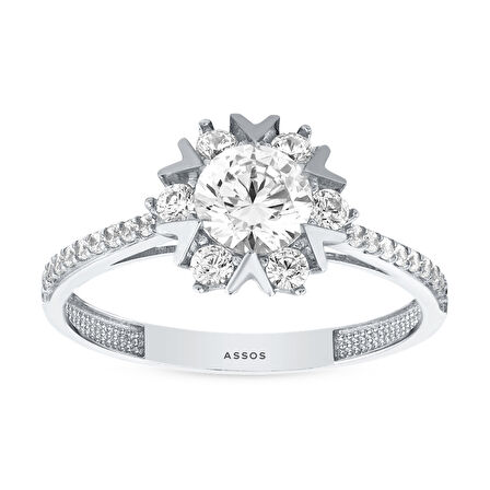 Altın Tektaş Yüzük - 14K - 2.75gr