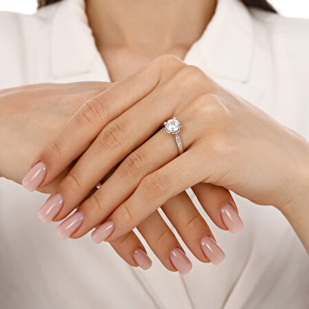 Altın Tektaş Yüzük - 14K - 2.30gr