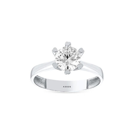 Altın Tektaş Yüzük - 14K - 2.25gr