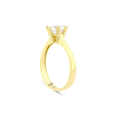 Altın Tektaş Yüzük - 14K - 2.19gr