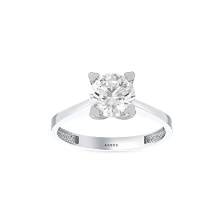 Altın Tektaş Yüzük - 14K - 2.83gr