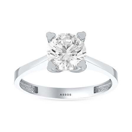 Altın Tektaş Yüzük - 14K - 2.83gr